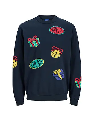 JACK & JONES | Sweater JORHOLIDAY | dunkelblau